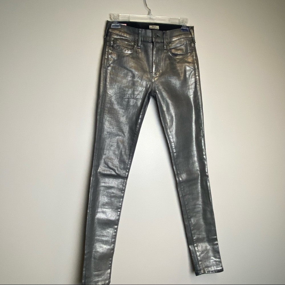 True Religion Metallic Silver Skinny Pants